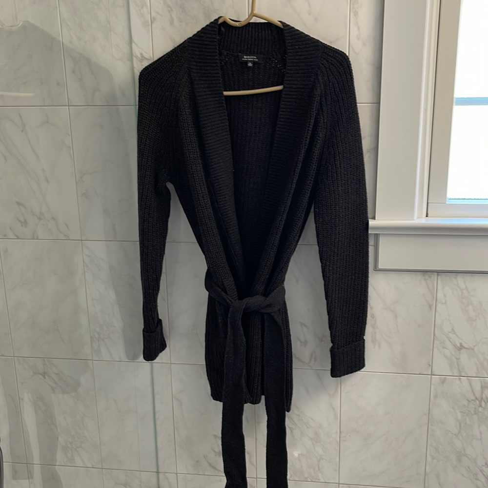 Aritzia Babaton Italian Marino Wool Tie Sweater [xs]